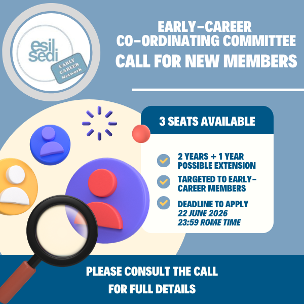 ESIL Early‑Career Network Co‑ordinating Committee - 2026 Call for New Members