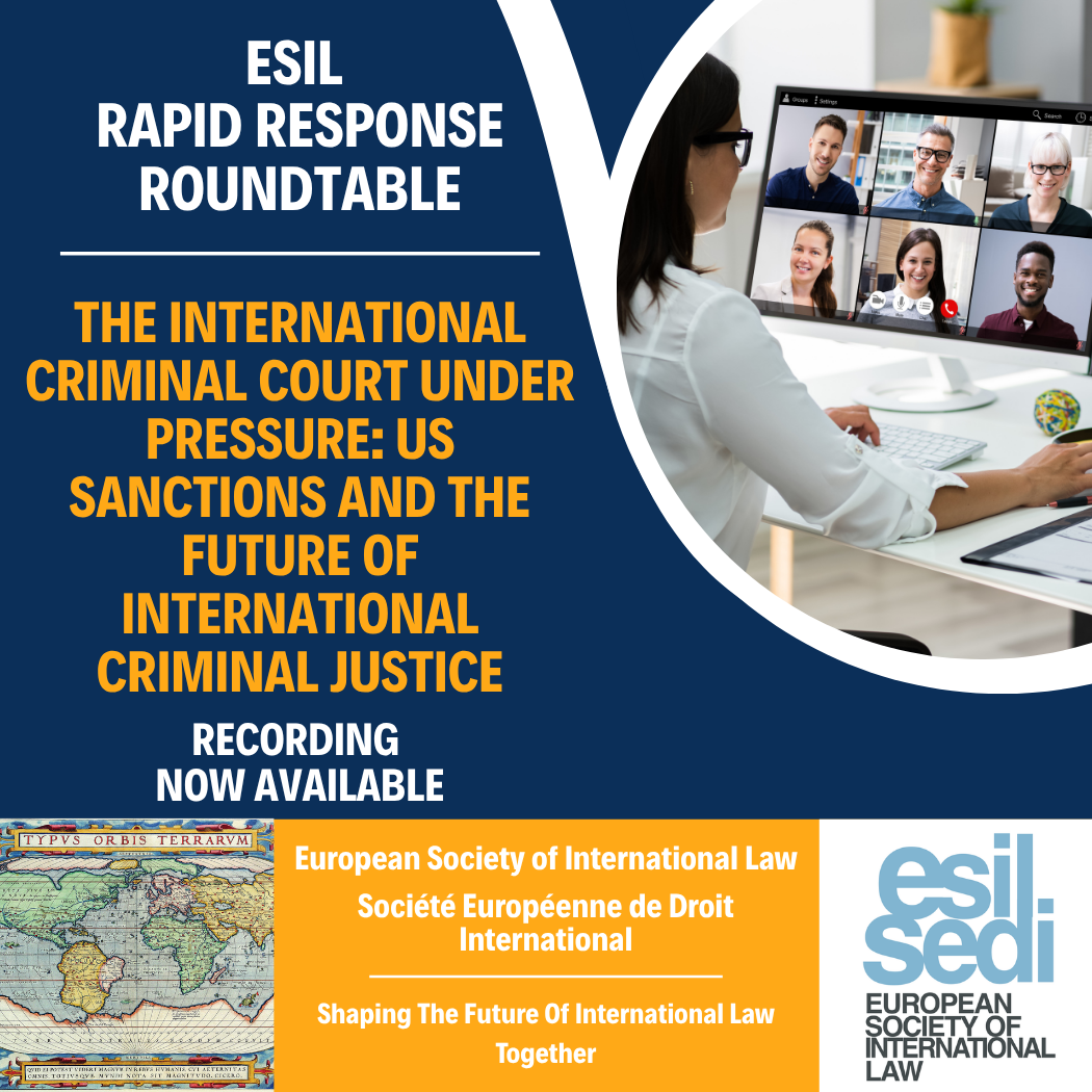 ESIL Rapid Response Roundtable 22OCT26